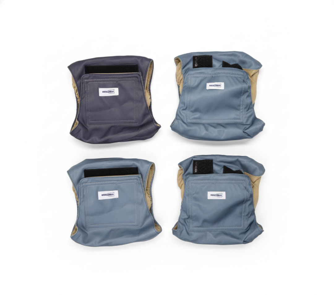 Reusable Dog Diapers Male, Premium Washable Belly Bands for Male Dogs Large, Pack of 5, High Absorbing Male Dog Wraps for Doggie & Puppy in Incontinence or Excitable Urination and Training(M,L)