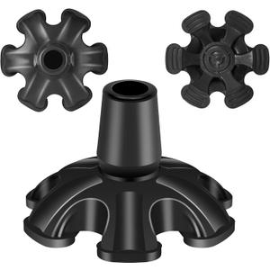 Cane Tip 3/4 inch Self Standing Cane Tip Heavy Duty 6 Support Feets Base for Walking Canes, Walking Sticks, Folding Canes