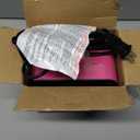 Amazon Basics Ceramic Space Heater, Portable Mini Heater for Office Desk, Indoor Use, 500W, With Tip-Over Protection, Lightweight 1.4 lbs, Pink, 5.9 x 3.2 x 6 inches