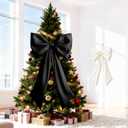 Black White Bow Decor 2 Pack,Large & Small Coquette Room Backdrop Wall Decor for Christmas Decorations Bachelorette Bridal Shower Bow Valentines Xmas Birthday Decor