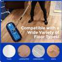 Nine Forty 24" Premium Nylon Dust Mop- Heavy Duty Mop Head for Industrial, Commercial, and Residential Cleaning - Dry Floor Duster for Hardwood Surfaces and Commercial Applications - Blue