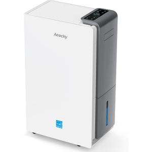 4500 Sq.Ft Most Efficient Energy Star 2024 Dehumidifier,AEOCKY Max 80 Pint/D(Standard 52Pint/D) Smart Compressor Dehumidifier with Drain Hose, Intelligent Humidistat,for Basement,Bedroom,Home,Bathroom (White)