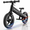 Electric Bike for Kids, Electric Balance Bike for Ages 3-8 Years Old,Kid Electric Motorcycle with 2 Speed Modes,Push-Button Brakes,12 Inch Dirt Off-Road Tire and Adjustable Seat