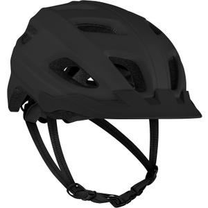 Retrospec Lennon Adult Bike Helmet with LED Safety Light Adjustable Dial & Removable Visor - Adjustable Bicycle Cycling Helmet for Men & Women (Matte Black)