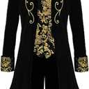 Apocrypha Mens Medieval Steampunk Tailcoat Victorian Prince Jacket Frock Coat 2XL