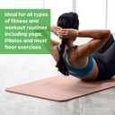 Gaiam Yoga Mat, Pilates & Exercise Mat, Thick Mat 2/5" (10mm) Workout Mat with Easy-Cinch Carrying Strap for Home & Gym Workouts