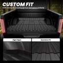 LASFIT Bed Mat 6.75ft for Ford F250 F350 F450 2017-2026 Super Duty 81.9" Truck Bed Liner, All Weather TPE Car Bed Mat for F-250 F-350 F-450, 1PC Black