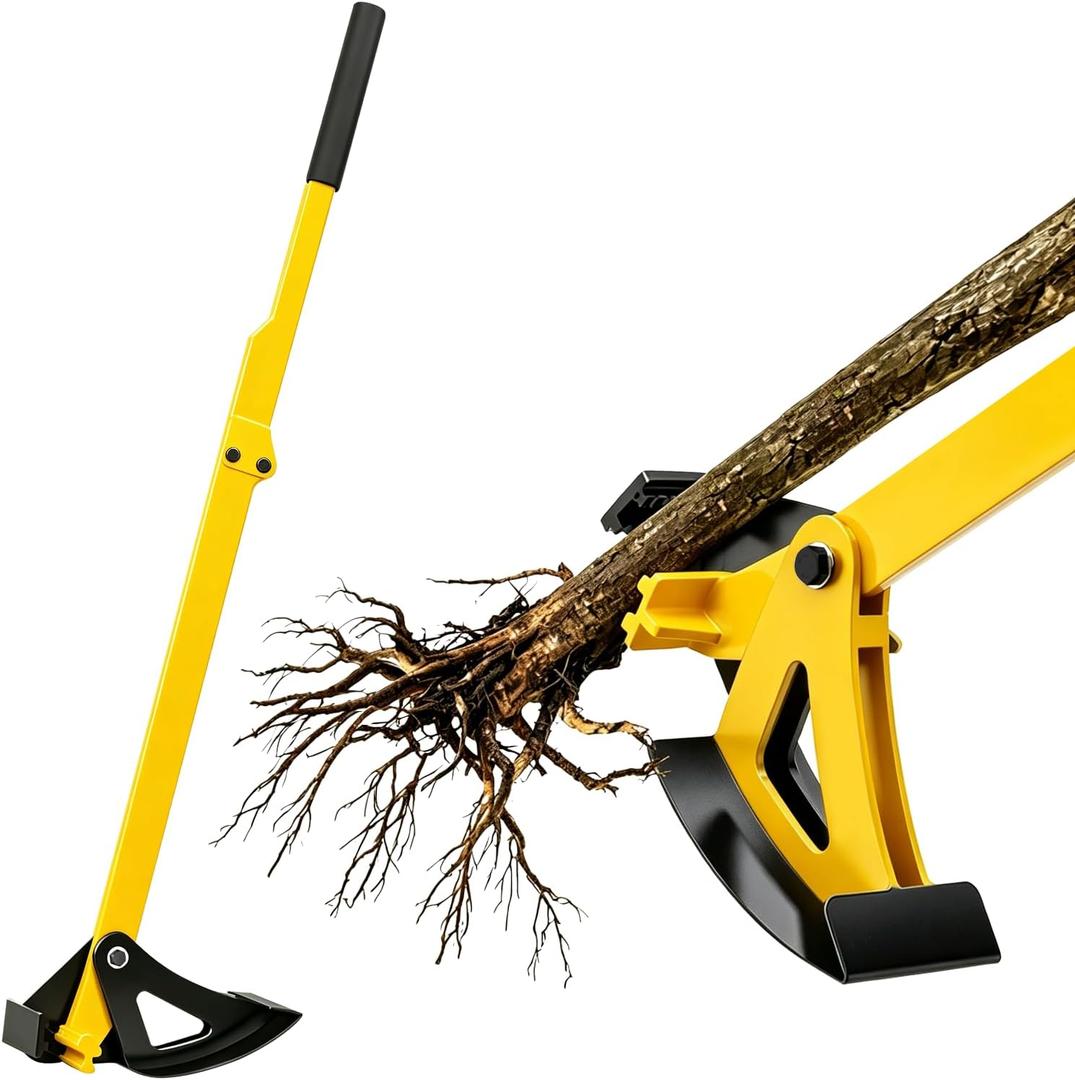 Heavy Duty Sapling Puller Tool | Tree Root Puller for to 1-3/8 Woody Stems | Uproot Saplings, Shrubs & Small Trees Effortlessly | Ergonomic Garden Weeder Tool for Landscaping, Farming, Forestry