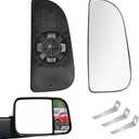Compatible with 2010-2020 Dodge Ram 1500-5500 Towing Mirror Right Pass Convex Lower Mirror Glass Replacement 68067730AA CH1325125 for 2010-2020 Dodge Ram 1500 2500 3500 4500 5500