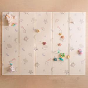 Nuby Reversible Baby Floor Mat, Stars and Sky, 4'10" x 6'5" (Rectangular)