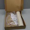 Beige Linen Tall Drum Lampshade, 11" Top x 11" Bottom x 12" High Lamp Shade, Lamp Shade Replacement for Table and Floor Lamps, Pendant LightHandcrafted LampshadeEasy Assembly