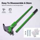 Sapling Puller Tool, 1/4" to 3/4" Tree Root Puller, Heavy Duty High Leverage Tree Puller for Removing Small Trees, Shrubs, Vines and Invasive Plants, Manual Garden Weeder Tool