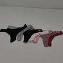 FINETOO 7 Pack Womens Thongs Underwear Cotton Breathable Low Rise Hipster Panties Sexy S-XL (Large)