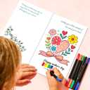 4 x TOYPOPOR Mother's Day Card, Happy Mother's Day Mom Gift, Father's Day Greeting Cards with Blank Cards, Envelopes, Stickers and Pens, Personalized Gift for Mom Dad Wife Husband from Daughter Son