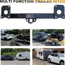 Tesla Model Y Rear Trailer Hitch, Tow Hitch 2" Receiver, Tow Hook Adapter Fit 2025 Model Y Juniper (Not for 2026, Excluded Hook)