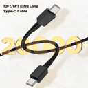 45W Super Fast Charger Type C,2 Pack 45 Watt USB-C PD/PPS Wall Charging Block,6/10 FT Type C to Type C Cable for Samsung Galaxy S23 Ultra/S23+/S22 Ultra/S22+/S22/S20 Ultra/Note 10 Plus,Galaxy