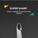 Rui Smiths Professional Cuticle Nippers, Gold-Plated Carbon Steel, French Handle, Single Spring, 6mm Jaw (Full Jaw)