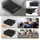 Langierspur 22"x22" Couch Cushion Support 40D, Couch Supports for Sagging Cushions, High Density Foam Couch, Sofa Cushion Support for Sagging Seat, Black (3PCS)