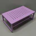 gianotter 2-Tier Metal Monitor Stand Riser, Office Desk Storage Organizer for Computer Monitor, Laptop, Printer, Office Supplies (Purple)