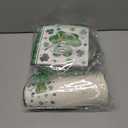 144Pcs St. Patrick's Day Plates and Napkins Green Plaid Lucky Shamrock Disposable Paper Tableware Set for Irish Birthday St Patrick's Day Decorations Serve 24 Guests