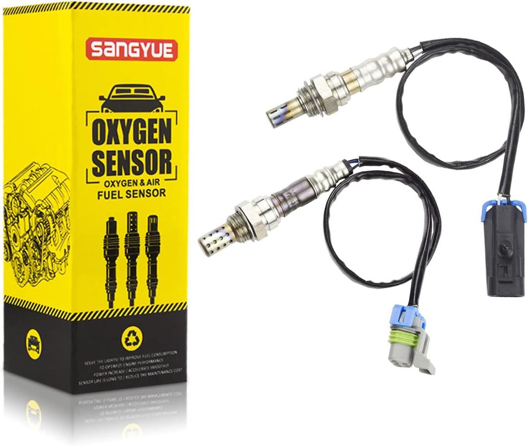 Oxygen O2 02 Sensor 1 & 2 for 2010 2011 2012 2013 2014 Chevrolet Chevy Equinox 2.4L GMC Terrain 2.4L Upstream + Downstream 2PCS