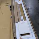 Ideal Pet Products Aluminum Pet Patio Door, Adjustable Height 77-5/8" to 80-3/8", 5" x 7" Flap Size, White
