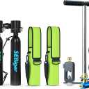 Diving Tank with DOT Certification Reusable Scuba 0.5L Pony Bottle Support 5-10 Minutes Dive Time Diving Cylinder Suitable for Underwater Work/Underwater Recreation