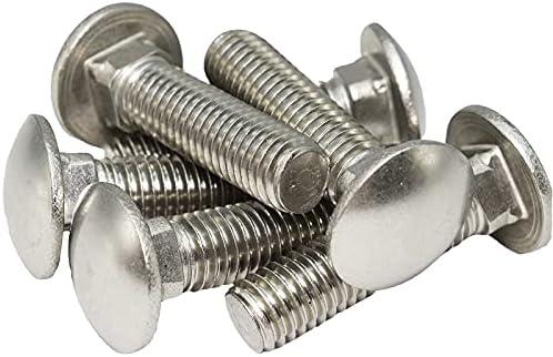 1/2"-13 X 1 (10pc) Carriage Bolt Square Neck Type 18-8 Stainless by SANTIE