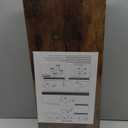 QEEIG Floating Shelves for Wall 23.6" Long - Wall Mounted Shelf Bathroom Kitchen Living Room Bedroom Farmhouse Home Decor Display Bookshelf Large 23.6 x 9.3 inch Set of 2, Rustic Brown (008-60BN)