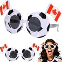AICase for World Cup 2026 Merchandise,Flag Sunglasses Football Ball Panini Patriotic Olympic Soccer Gift & Game Day