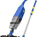 Handheld Pool Vacuum, Rechargeable Pool Cleaner with Upgraded Suction, Perfect for Above Ground Pools, Spas, Hot tubs and Small inground Pools for Cleaning Debris, Klein Blue