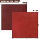 RingSun 12''X12'' Red Leather Sheets for Crafts (3mm), Full Grain Leather Tooling Leather