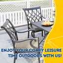 AAAAAcessories Outdoor Seat Cushions for Chairs, Waterproof, Fade-Resistant, 20" x 18" x 3", Patio Furniture Replacement Cushions, Set of 2, Beige