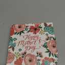 WRAPAHOLIC 50Pcs Mother's Day Napkins - Disposable 3-Ply Paper Luncheon Napkin, Floral Happy Mother's Day - 6.5 x 6.5 In