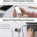 Mini Digital Camera, 1080P HD Tiny Retro Keychain Camera with 32GB Card, 0.96" Screen & OTG Adapter, Vintage Compact Micro Pocket Camera for Travel, Concert, Study Recording, Ideal Gift, Black