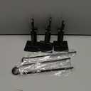 F FINEC Fireplace Stocking and Garland Hanger, 2 in 1 Adjustable Heavy Duty Mantel Hangers, Garland Holder for Mantle Fits 0.5" to 7" Mantle No Drill, Christmas Garlands Clip for Holiday Decor (3pcs)