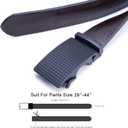TRUSADOR Men's Ferrara Ratchet Belt Fully Adjustable No Holes Leather Belt (Black)