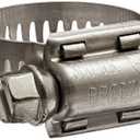 Breeze 63010H Marine Grade Power-Seal Stainless Steel Hose Clamp, Worm-Drive, SAE Size 10, 9/16" to 1-1/16" Diameter Range, 1/2" Band Width (Pack of 8)