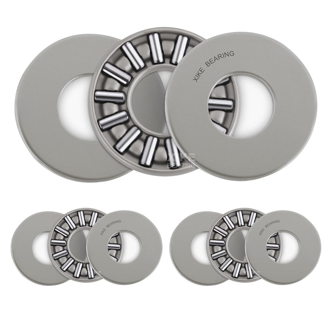 XIKE TC411 Thrust Needle Roller Bearings with Washers 1/4" Bore 11/16" OD 5/64" Width 3pcs