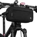 Rhinowalk Bike Handlebar Bag, Multifunctional Waterproof Mountain Bike Crossbar Front Bag Road Bike Basket Bicycle Frame Bag Waist Shoulder Bag Bicycle Bag Professional Cycling Accessories (black)