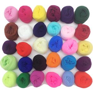 PEPPERLONELY 20 Colors Set (2.5M Each) Nylon Stocking Flower Fabric for Flowers Making