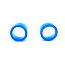 200pcs Dental Color Code Rings, 6mm Silicone Non-Toxic Orthodontic Rings Accessory, Autoclavable Instrument Identification System for Dental Clinics (Blue, L)