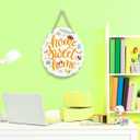 2 x Bee Decor Accessories Bee Decorations for Home Funny Wall Art Decor Hanging Sign Wood Plaque Block for Home Farmhouse Gate Living Room Bedroom