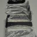 Goovilla Shelf Bracket, Heavy Duty Floating Shelf Brackets 8 inch Long, 6 Pack Brackets for Shelves, Black Coated Metal Wall Shelf Support Brackets with 1/5 Inch Thick and 160 lb. Load Capacity