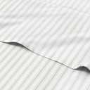 Grey Striped Sheets - 1 Flat & 1 Fitted Sheet & 2 Pillowcases w/ Deep Pockets - Comfy, Cozy, Wrinkle & Fade Resistant - Ultra Soft, Breathable and Cooling - Luxury Pinstripe Bedding - Queen Size (33 - French Country)