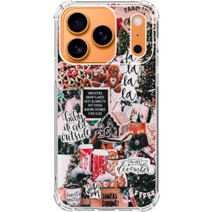 Christmas Aesthetic Phone Case Compatible with iPhone 17 Pro, Winter Holiday Festive Phone Cover for iPhone 17 Pro