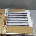 Freestanding Pet Gate for Dogs, Foldable Wooden Dog Gate for House, Indoor Pet Barrier for Stairs, Doorways, Support Feet Included, 24" Height 2 Panels, White