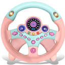 sesil Kids Electric Early Education Simulation Steering Wheel Toy Multifunctional High Simulation Car Driving Toy with Music and Light Pretend Driving Toy for Toddlers