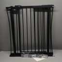 keny Extra Wide Baby Gate - Auto Close Safety Gate, Pressure Mounted, 29"-47.3", 30" Tall, Black