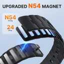 Bandletic Magnetic Silicone Bands Compatible with Google Pixel Watch 4/3/2/1 41mm for Women and Men, Rugged Soft Sport Strap Replacement Wristband